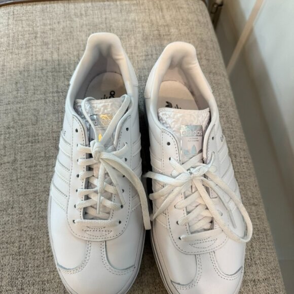 Adidas Gazelle all white platform - Picture 2 of 6